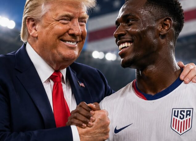 Fifa retira cartão vermelho de jogador dos EUA para ele jogar contra a Bélgica. Trump agradeceu.