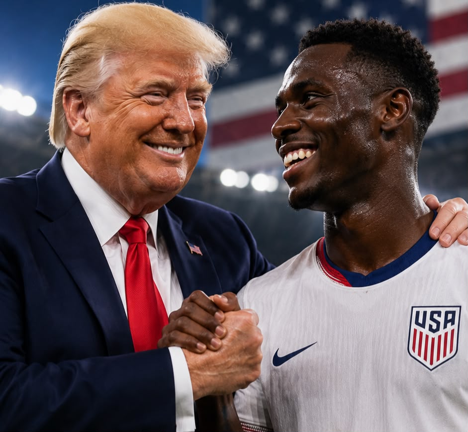 Fifa retira cartão vermelho de jogador dos EUA para ele jogar contra a Bélgica. Trump agradeceu.